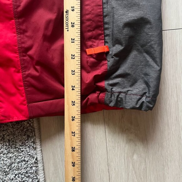 the north face windwall jacket Men’s Large Waterproof Red Hood Camping Hiking - Picture 4 of 4